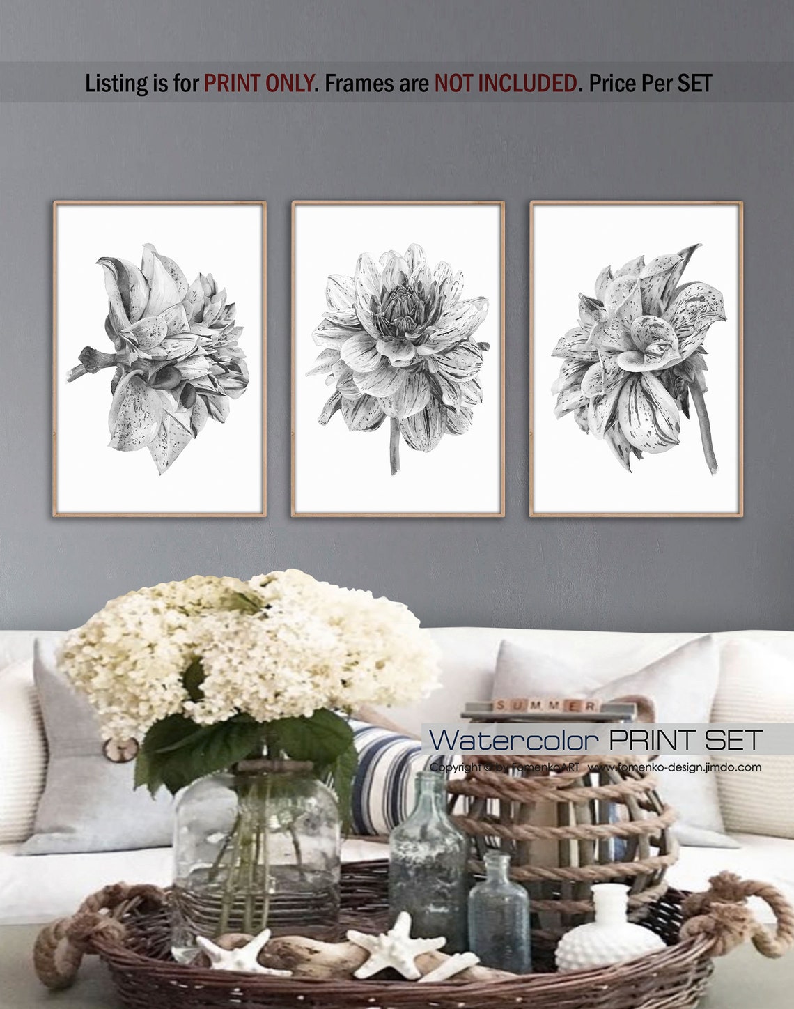 Black and white Wall art prints wall art Bedroom wall decor | Etsy