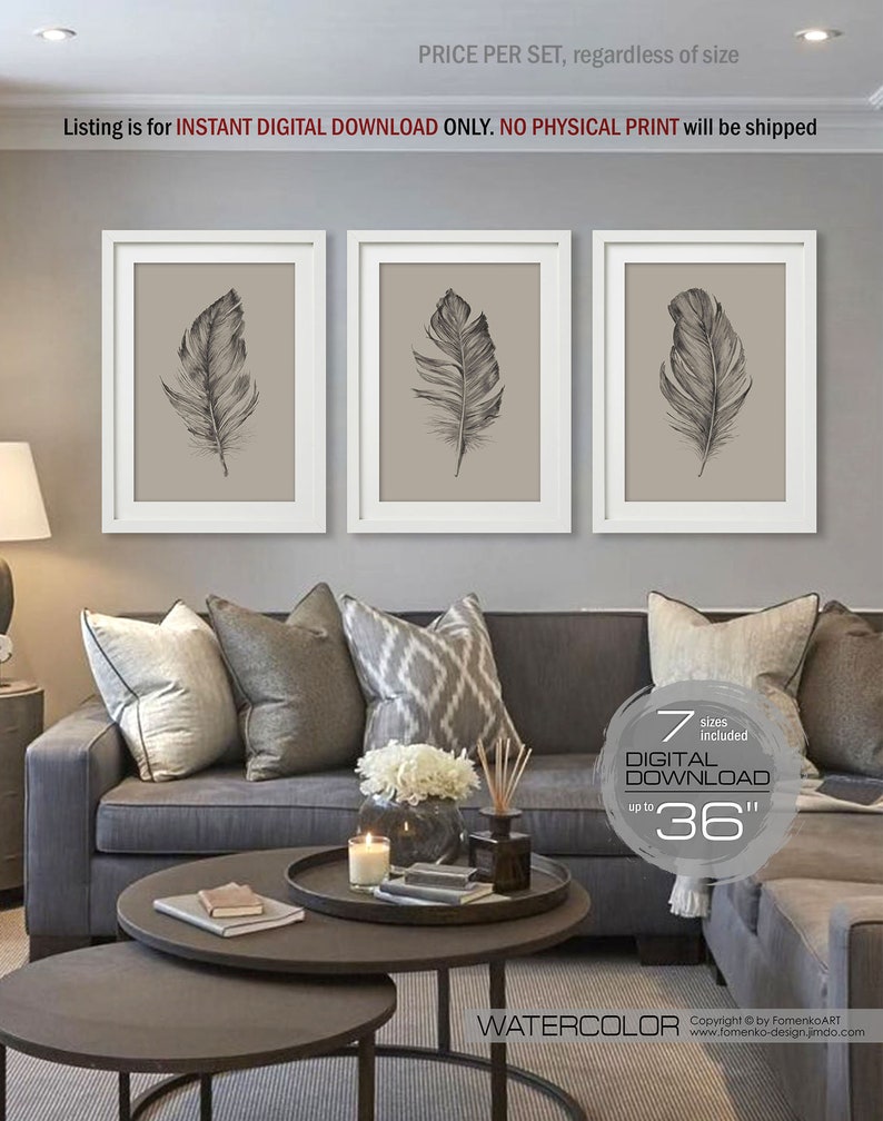 Printable wall artwork mounted of 3 prints Rustic property decor Downloadable prints Bed room Wall decor Residing house decor Feather print Feather wall artwork picture about Etsy Printable identified as Printable wall artwork fastened of 3 prints Rustic property decor Downloadable prints Bed room Wall decor Dwelling place decor Feather print Feather wall artwork