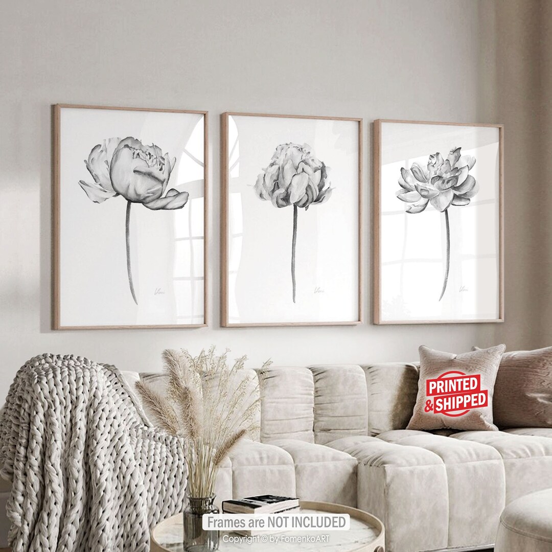 Black and White Wall Art Bedroom Wall Decor Living Room Canvas - Etsy