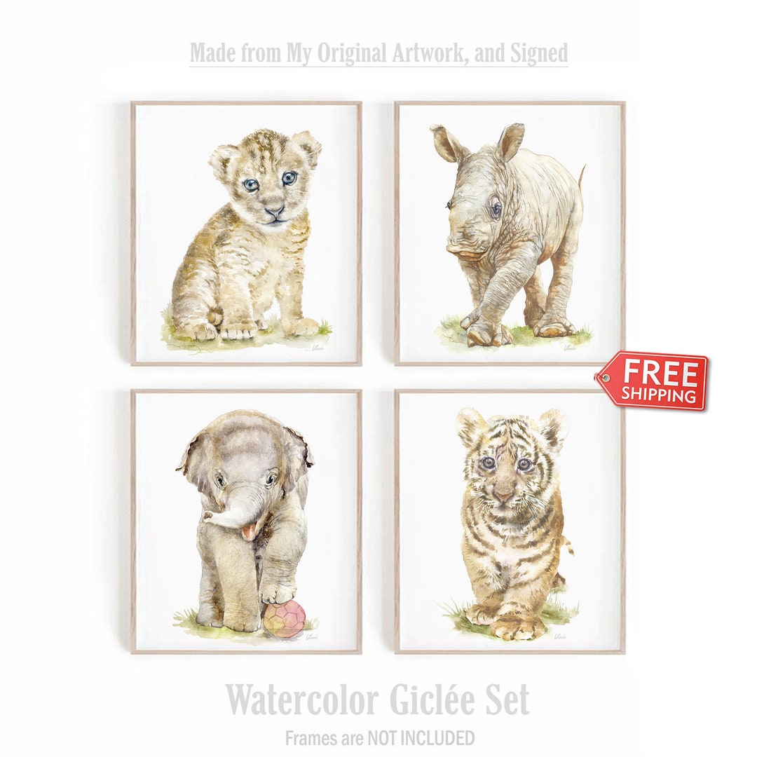 Jungle Nursery Decor Neutral Safari Nursery Print Baby Boy Gift ...