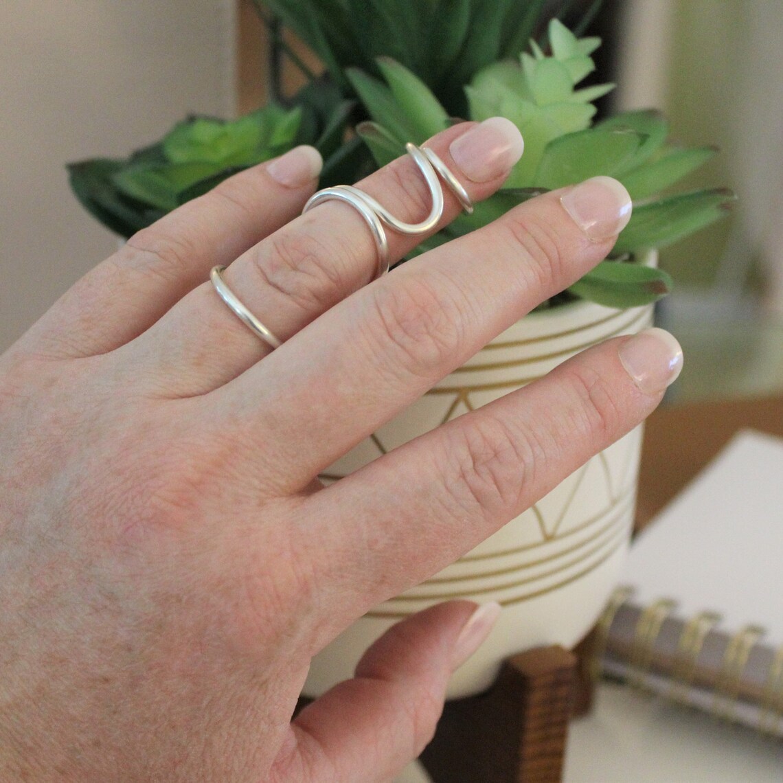 Swansplint™ Silver Ring Splint for Swan Neck Deformity Etsy