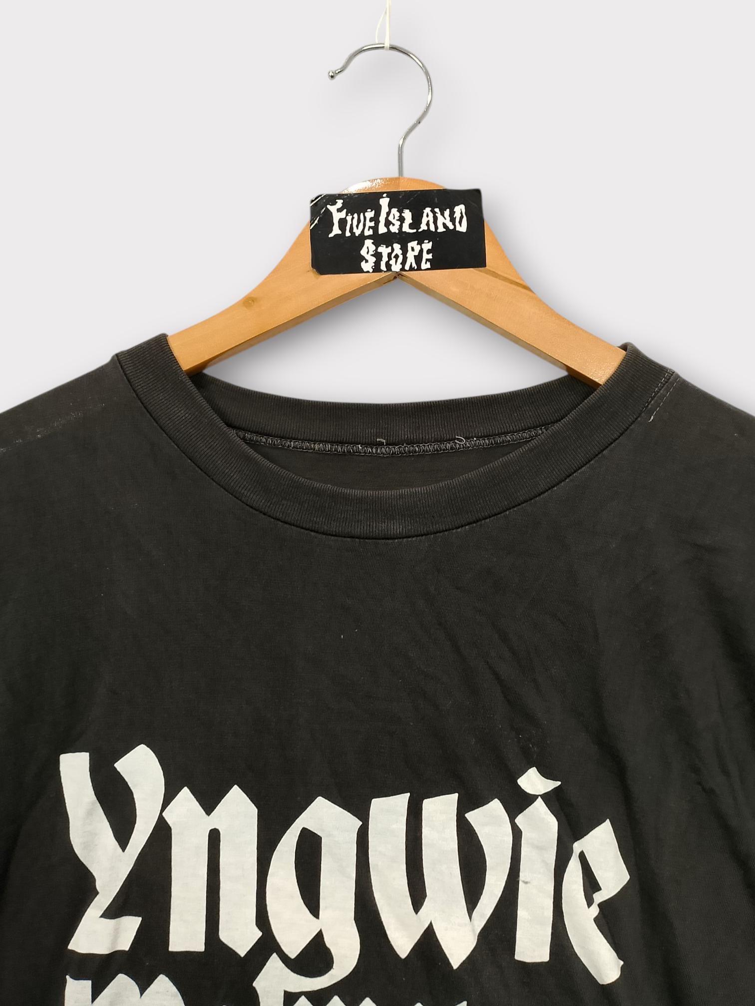 Vintage Yngwie Malmsteen Band Tee – 90s Fire & Ice Rock Shirt