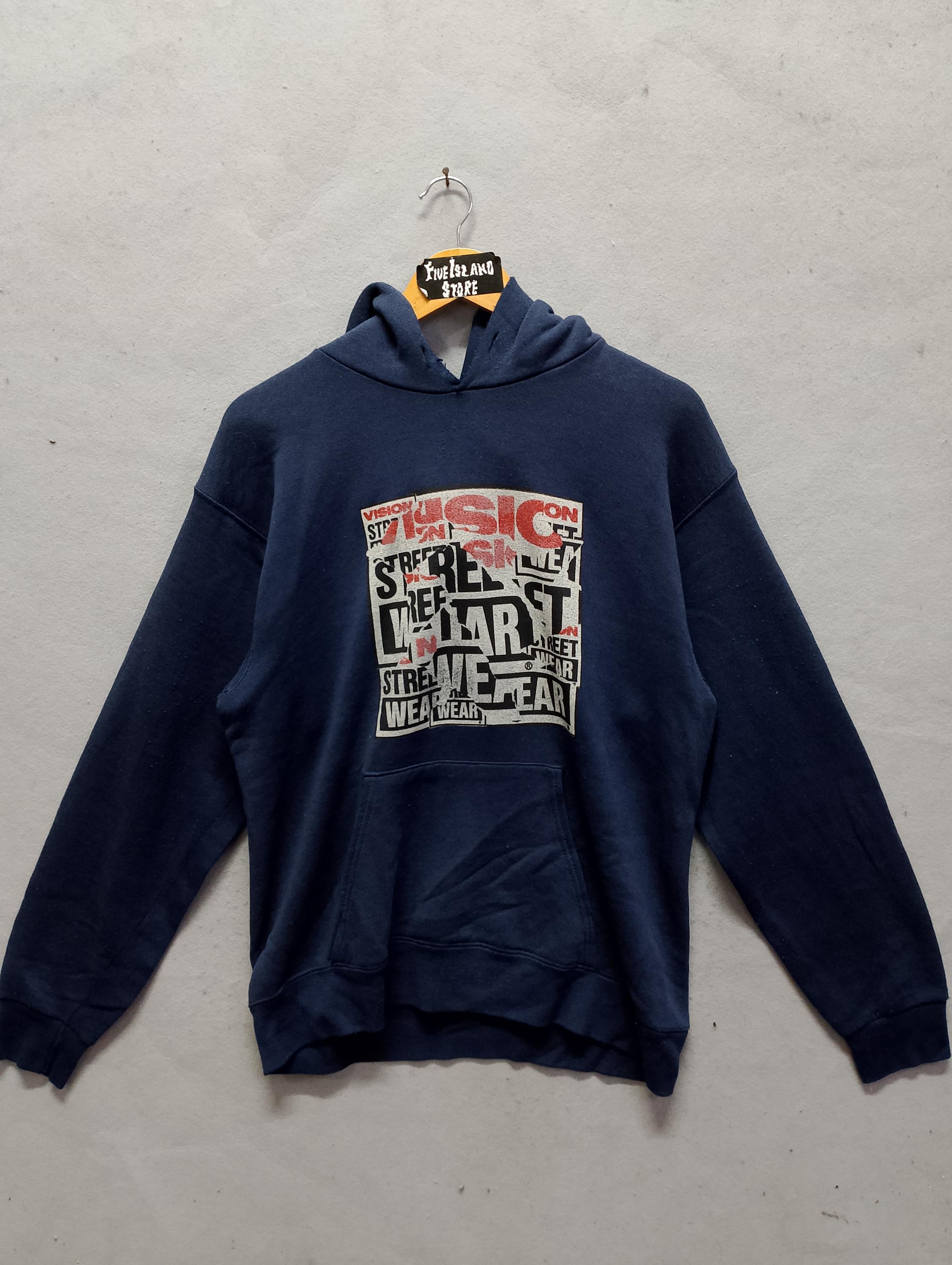 80〜90s VISION STREET WEAR（ヴィジョンストリートウェア） Vintage 1991 Vision Street Wear Hoodie Large USA Made 90s Skate