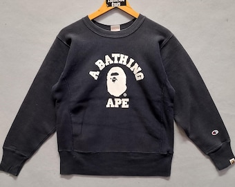 トップス A BATHING APE Champion Reverse Weave XL Vintage A Bathing Ape X Champion Reverse Weave Crewneck Sweatshirt