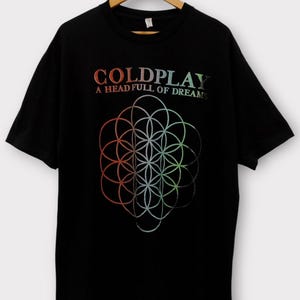 &quot;Coldplay &quot;&quot;Ein Kopf voller Träume&quot;&quot; Tournee-T-Shirt.&quot;