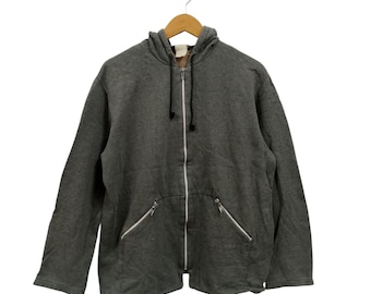 Vintage Agnès b. Homme Zip Hoodie – Made in Japan Y2K Streetwear Size 2