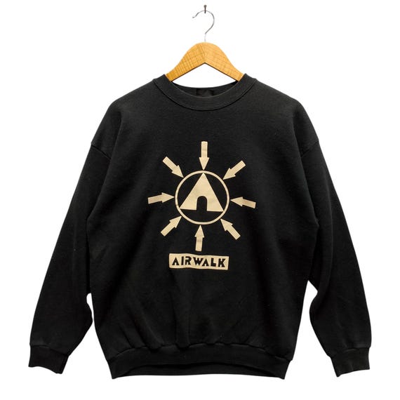 Vintage 90s Airwalk Logo Sweatshirt – Made in USA – Vintage Skate 