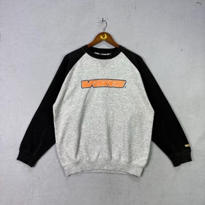 Bluza Vans Vintage Raglan Big Logo Szaro-Czarna Era 2000 Rozmiar L