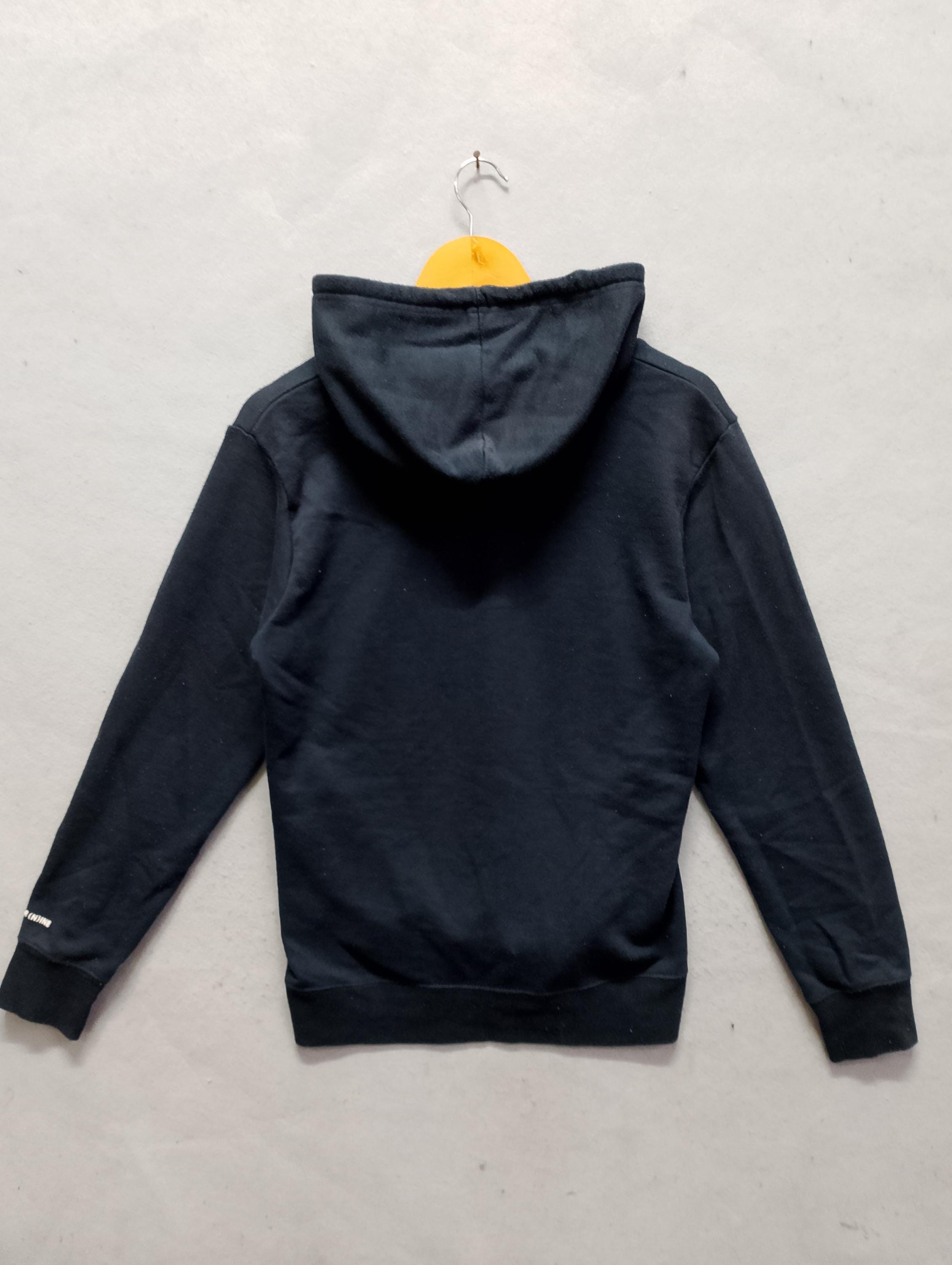 Vintage Number (n)ine Denim Hoodie Black Graphic Logo Japan Size L