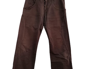 Vintage Y2K French Connection Utility Workwear Flare Pants Distressed Carpenter Style Streetwear