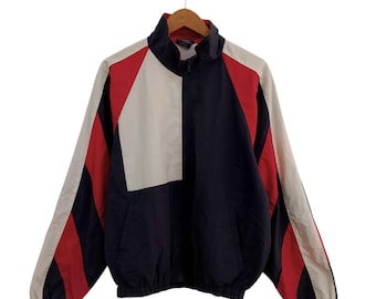 Vintage Canterbury Track Jacket | 90s Colorblock Windbreaker, Made in Japan