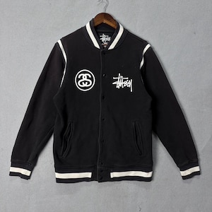 ジャケット・アウター 00s old stussy tride varsity jacket y2k Vintage Stussy Varsity Jacket - Etsy