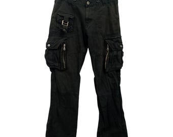 パンツ Y2K TSUMORI CHISATO Military Pants Tsumori Chisato Denim Pants: Japanese Designer Jeans, Panel Pocket