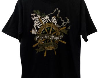 Maglietta vintage Y2K Dropkick Murphys "Spedizioni fino a Boston"