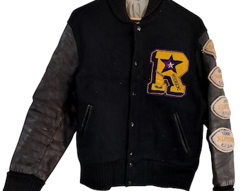 ウェア Vans old school Leather jacket Vintage Vans Varsity Jacket: Leather Sleeve, Size Small - Etsy Canada