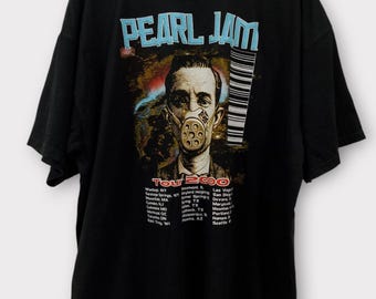 Vintage 2000 Pearl Jam Binaural Tour Tee Band T Shirt Y2K Rock
