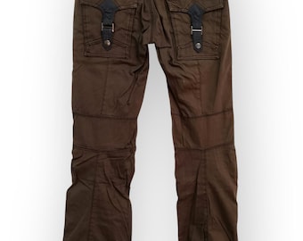 Hideaways by Nicole Y2K Cargo Pants – Dark Olive Japanese Streetwear Techwear Utility