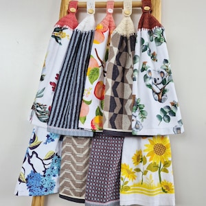 Kitchen Hand Towel Hanging Cotton SINGLE LAYER - 9 Styles - 10-18