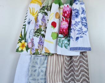 Kitchen Hand Towel Cotton Hanging SINGLE LAYER - 9 Styles - 10-18