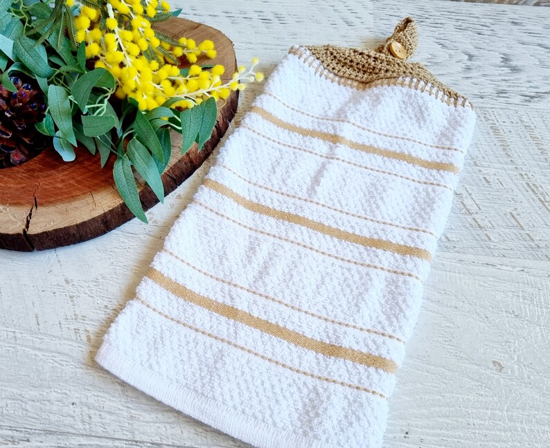 Kitchen Hand Towel Vintage Handmade Single Crochet Tea Towel 9 Styles Twenty Three