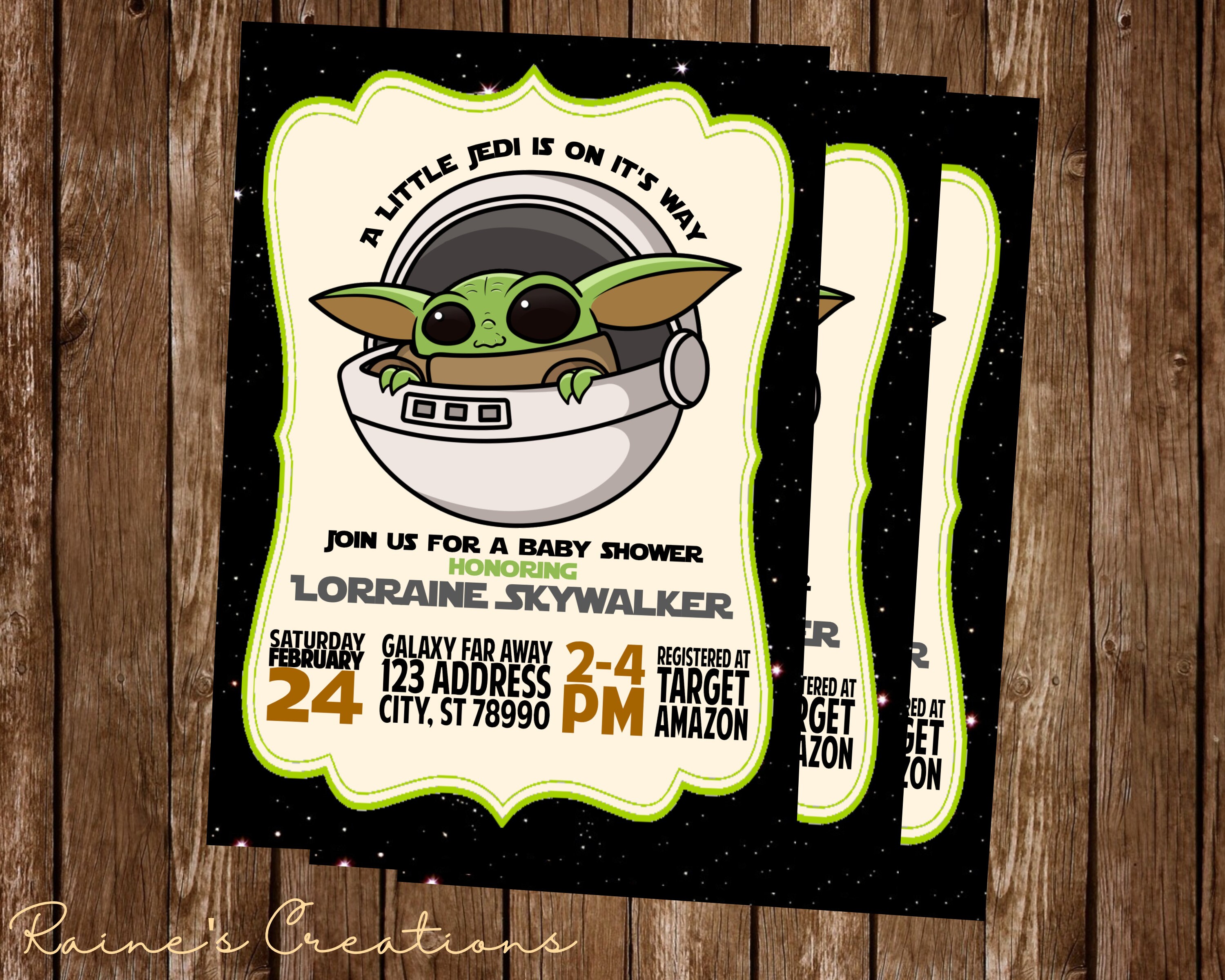 Baby Yoda Baby Shower Etsy