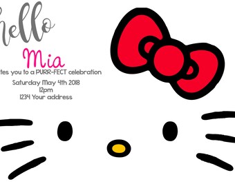 Hello Kitty Invitation