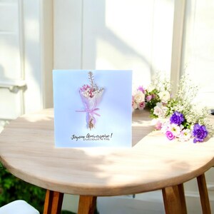 Carte fleurie JOYEUX ANNIVERSAIRE image 2