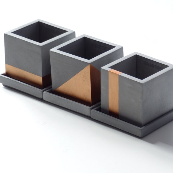 Concrete Grey Square Plate Atelier Ideco