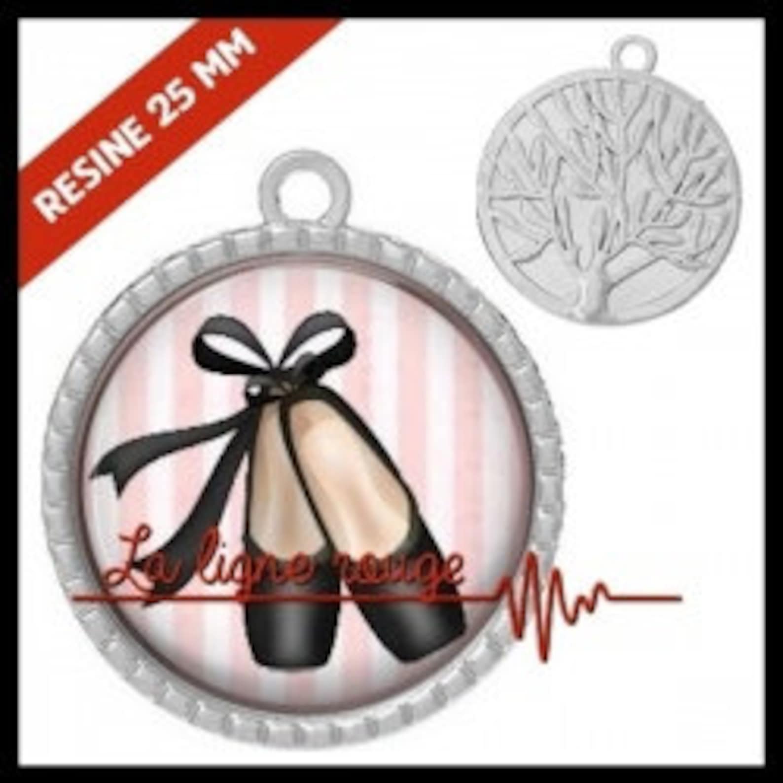 to choose from-with or without support cabochon, resin or glass, silver or bronze - ballet shoes (9300) - gift birthday christma to choose from-with or without support cabochon, resin or glass, silver or bronze - ballet shoes (9300) - gift birthday christma