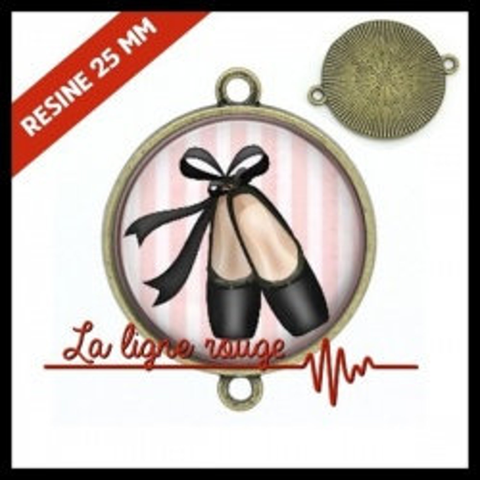 to choose from-with or without support cabochon, resin or glass, silver or bronze - ballet shoes (9300) - gift birthday christma to choose from-with or without support cabochon, resin or glass, silver or bronze - ballet shoes (9300) - gift birthday christma