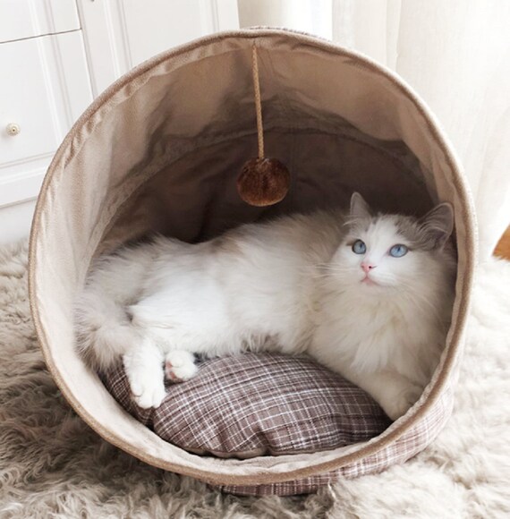 Cozy Cat Cave Cat House Cat Bed Etsy