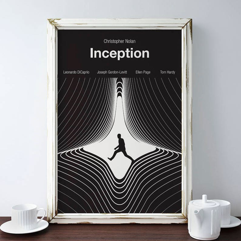 Inception Dream Minimalist Movie Poster Inception Film poster INCEPTION Movie Poster