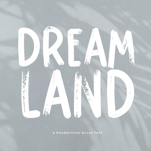 Fonte Dreamland - Fonte Pincel, Fonte Texturizada, Fonte de Sublimação, Fonte Texturizada, Fonte Grunge, Fonte Angustiada