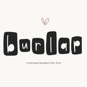 Burlap Font - Farmhouse Font, Country Font, Rustic Font, Cricut Font, Fonts for Cricut, Procreate Font, Farmhouse Letters