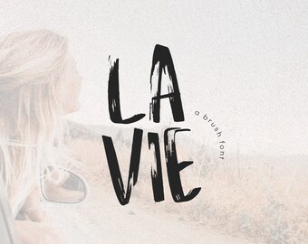 La Vie - A Chic Handwritten Brush Font - TTF / OTF