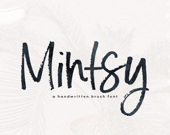 Mintsy - A Handwritten Brush Font - TTF / OTF