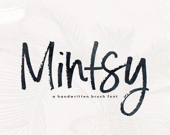 Mintsy Font - A Handwritten Brush Font, Modern, Calligraphy Font