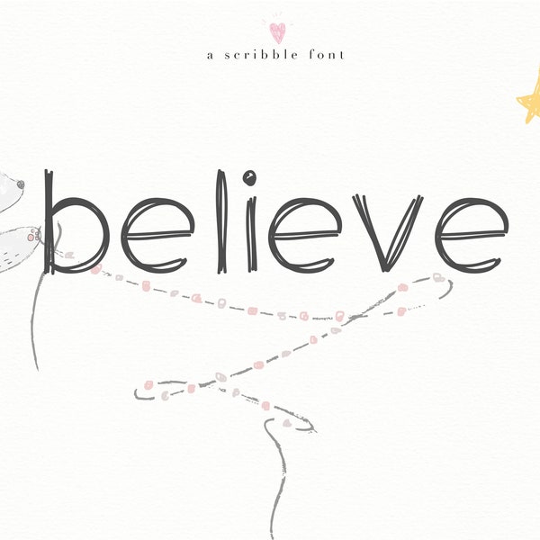 Believe - Fuente de garabato manuscrita - TTF / OTF