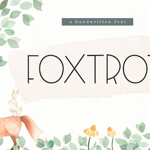 Foxtrot Schriftart - handschriftliche Sans Schriftart, Cricut Schriften, Schriften für Cricut, Handlettering, Handwerk