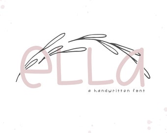 Ella - A Cute Handwritten Font - TTF / OTF