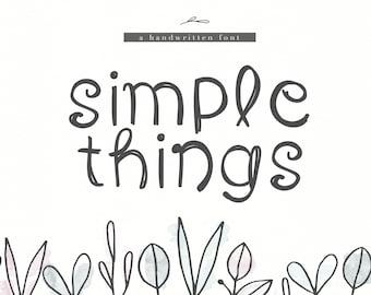 Simple Things - Fun Handwritten Font - TTF / OTF