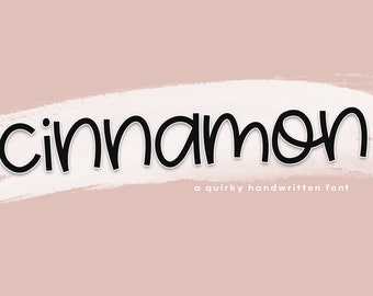 Cinnamon - Fun & Quirky Handwritten Font - TTF / OTF