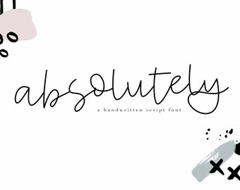 Absolutely - Handwritten Script Font - TTF / OTF