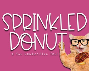 Sprinkled Donut - Fun Handwritten Font - TTF / OTF