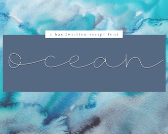 Ocean - Handwritten Script Font - TTF / OTF
