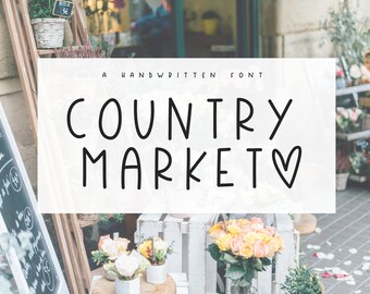 Country Market - A Cute Handwritten Font - TTF / OTF