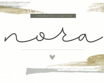 Nora - A Handwritten Script Font - TTF / OTF