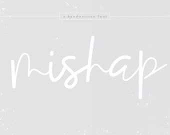 Mishap Font - A Handwritten Script Font - TTF