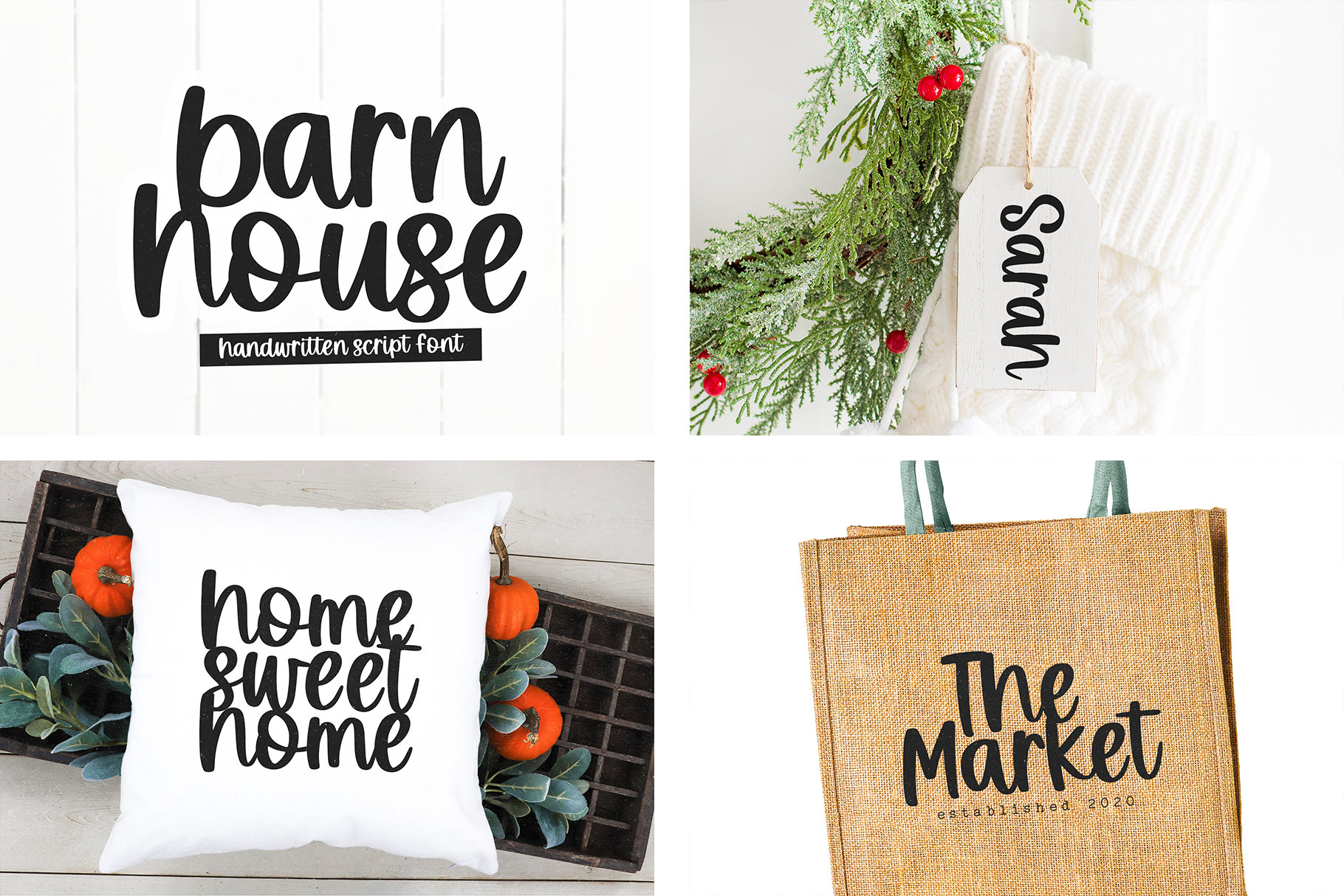 Farmhouse Font Bundle - Fonts for Crafters, Cricut Fonts, Farmhouse ...