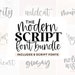 Mini Modern Script Font Bundle - Calligraphy Fonts, Handwritten Fonts, Cricut Font Bundle, Farmhouse Fonts, Script Fonts, Wedding Fonts